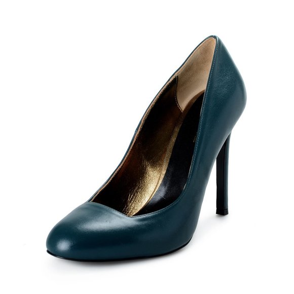 Just Cavalli Women's Blue Leather High Heel Pumps